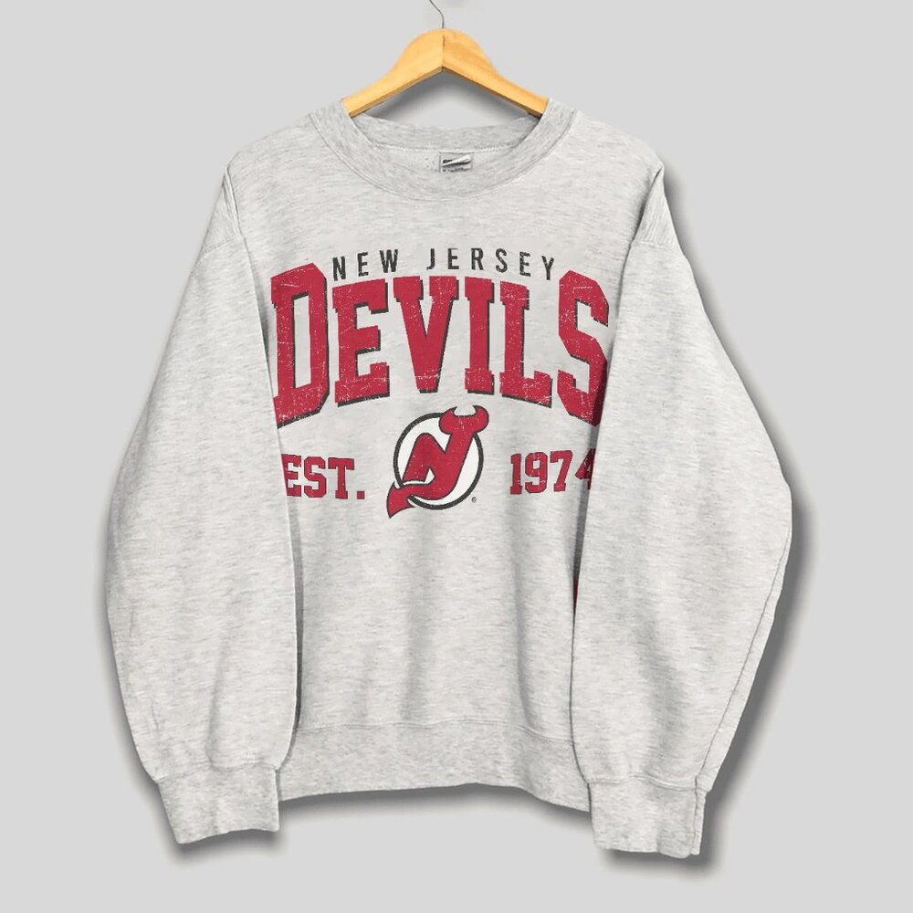 Vintage New Jersey Devils Sweatshirt, Retro New Jersey Hockey Men Women Shirt